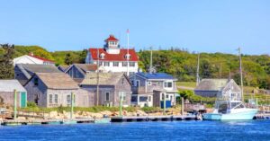 buildings in one of the towns on martha's vineyard